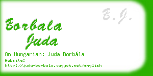 borbala juda business card